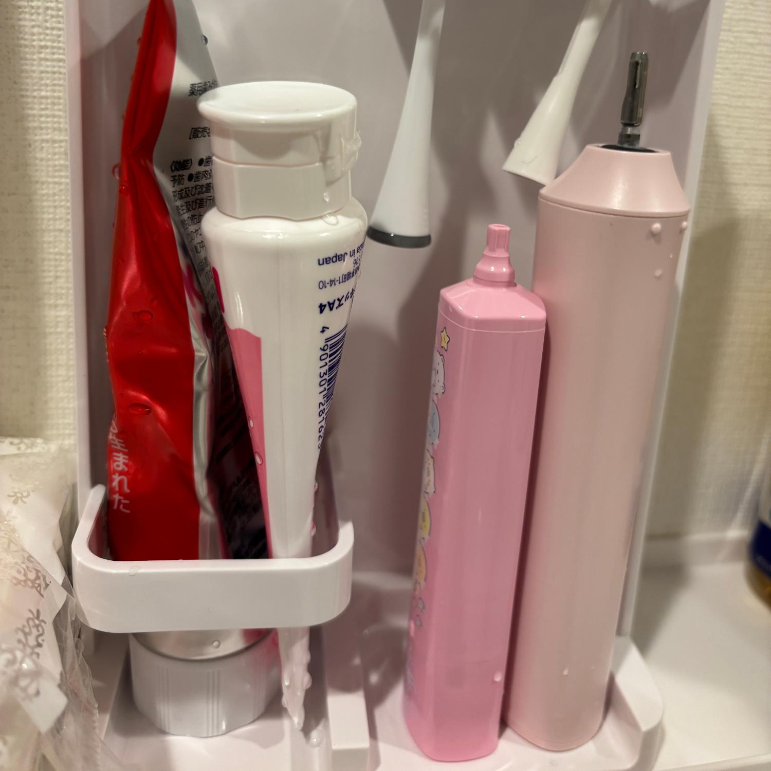 ［ 目隠し歯ブラシ＆チューブスタンド タワー レギュラー 山崎実業 タワーシリーズ 歯ブラシスタンド レビュー画像4