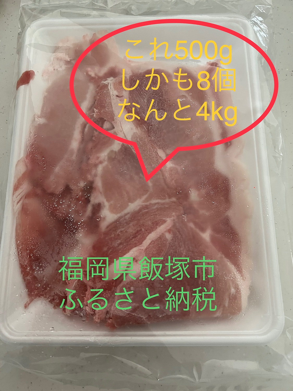 楽天市場】【ふるさと納税】【飯塚熟成豚】国産豚切落し4.0kg（500gx8p） 国産 豚 小分け 4kg 切り落し 500gx8p 豚肉 肉 熟成  食品 肉類 熟成肉 冷凍 個別 個別包装 切り落とし肉 切落とし 氷温熟成 大容量 飯塚市 飯塚 ぶた 【A2-068】【0904レビューCP】(福岡県 飯塚市 ...