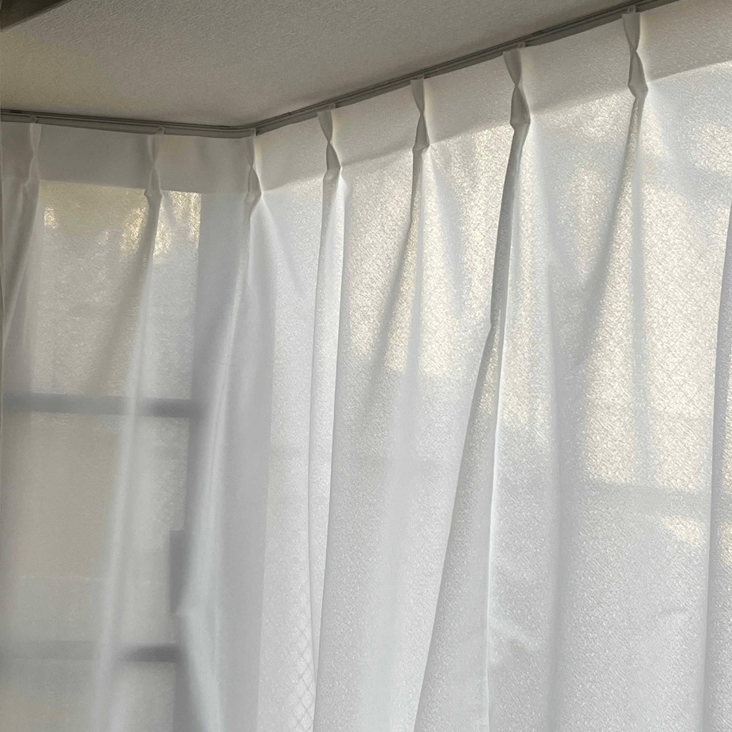 レースカーテン 遮熱カーテン ミラーレースカーテン レビュー画像12