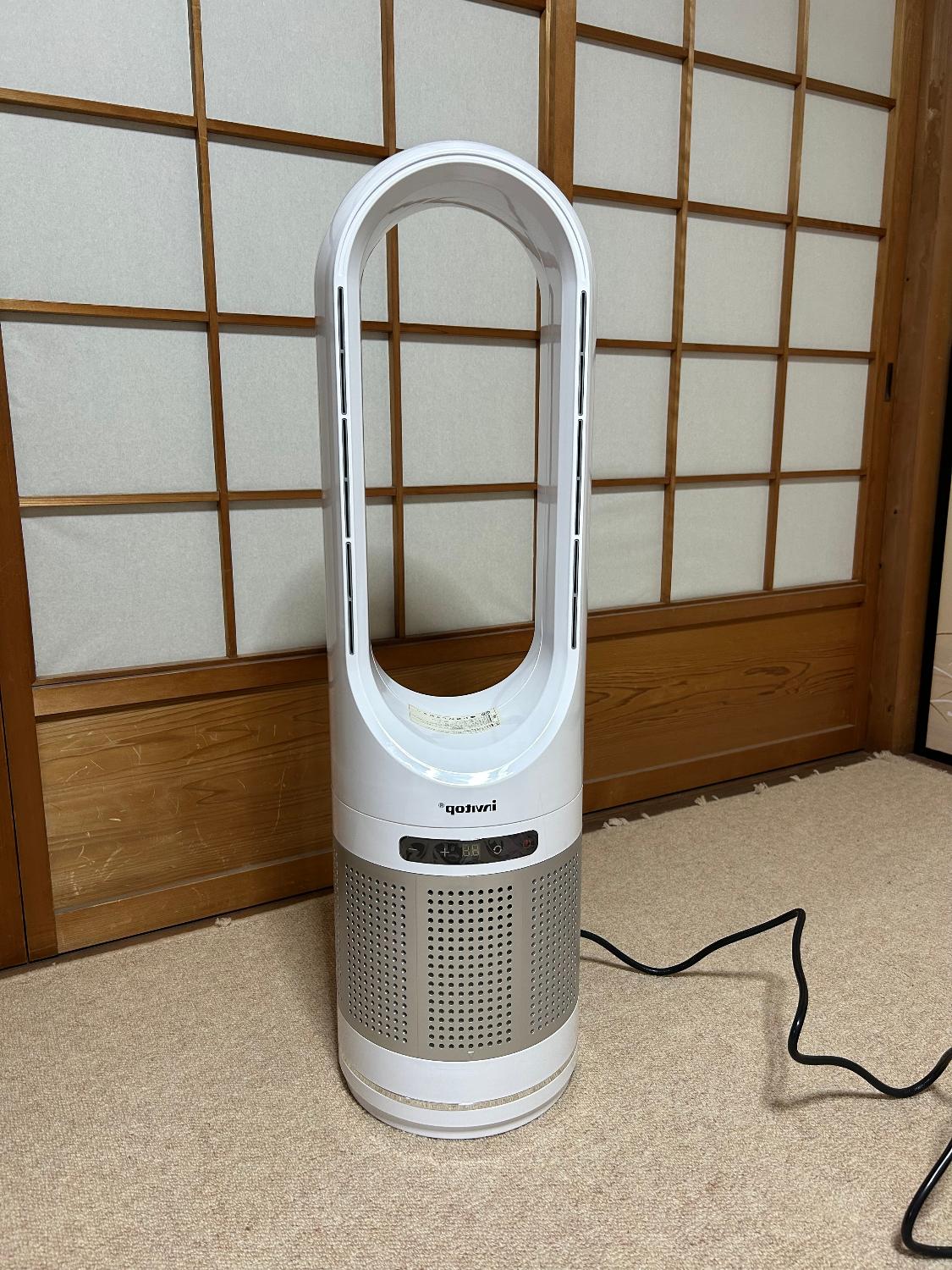 セラミックヒーター hot+cool 冷暖兼用 扇風機 冷暖 タワーファン セラミックヒーター HOT & COOL AIR YAMAZEN