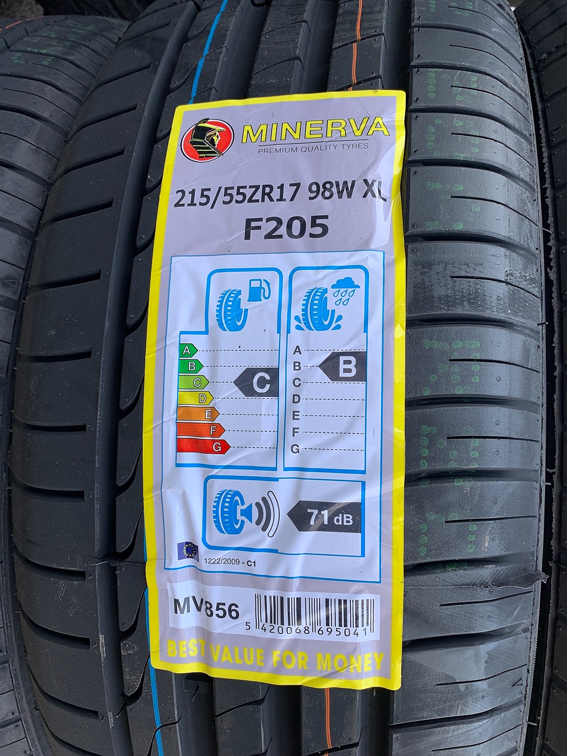 【楽天市場】MINERVA (ミネルバ) F205 215/55R17 【送料無料】 (215/55/17 2155517 215/55