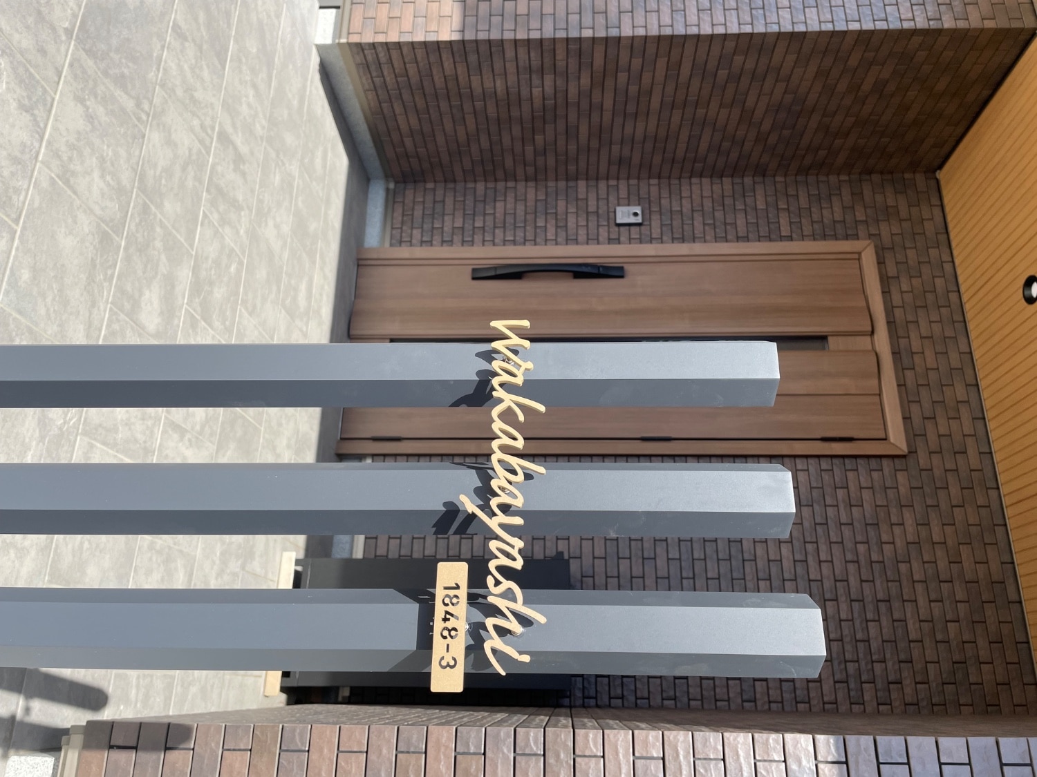 ステンレス表札 手書き風表札 切り文字表札 レビュー画像10