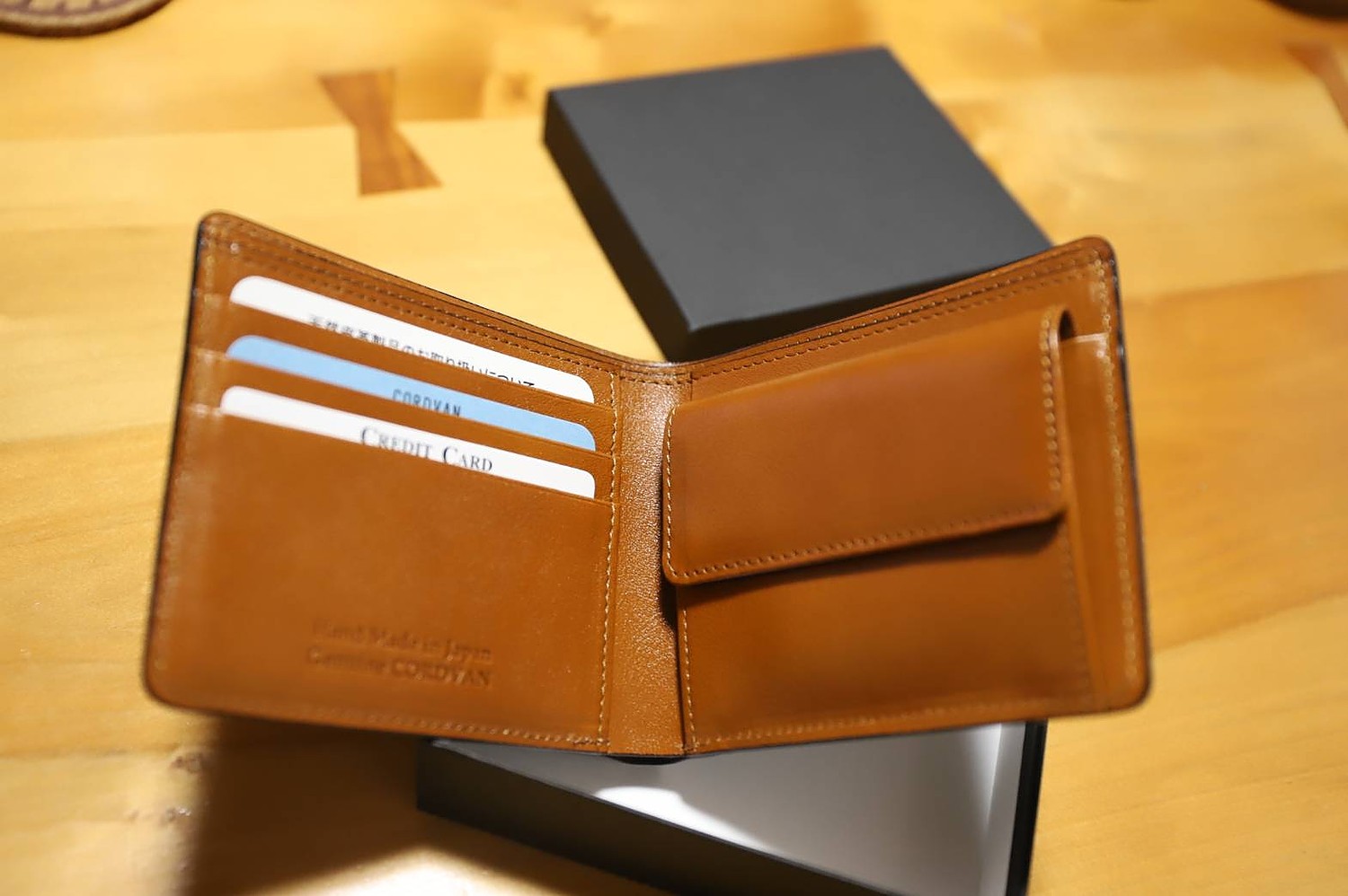 楽天市場】二つ折り財布 コードバン レーデルオガワ 【とても落ち着い