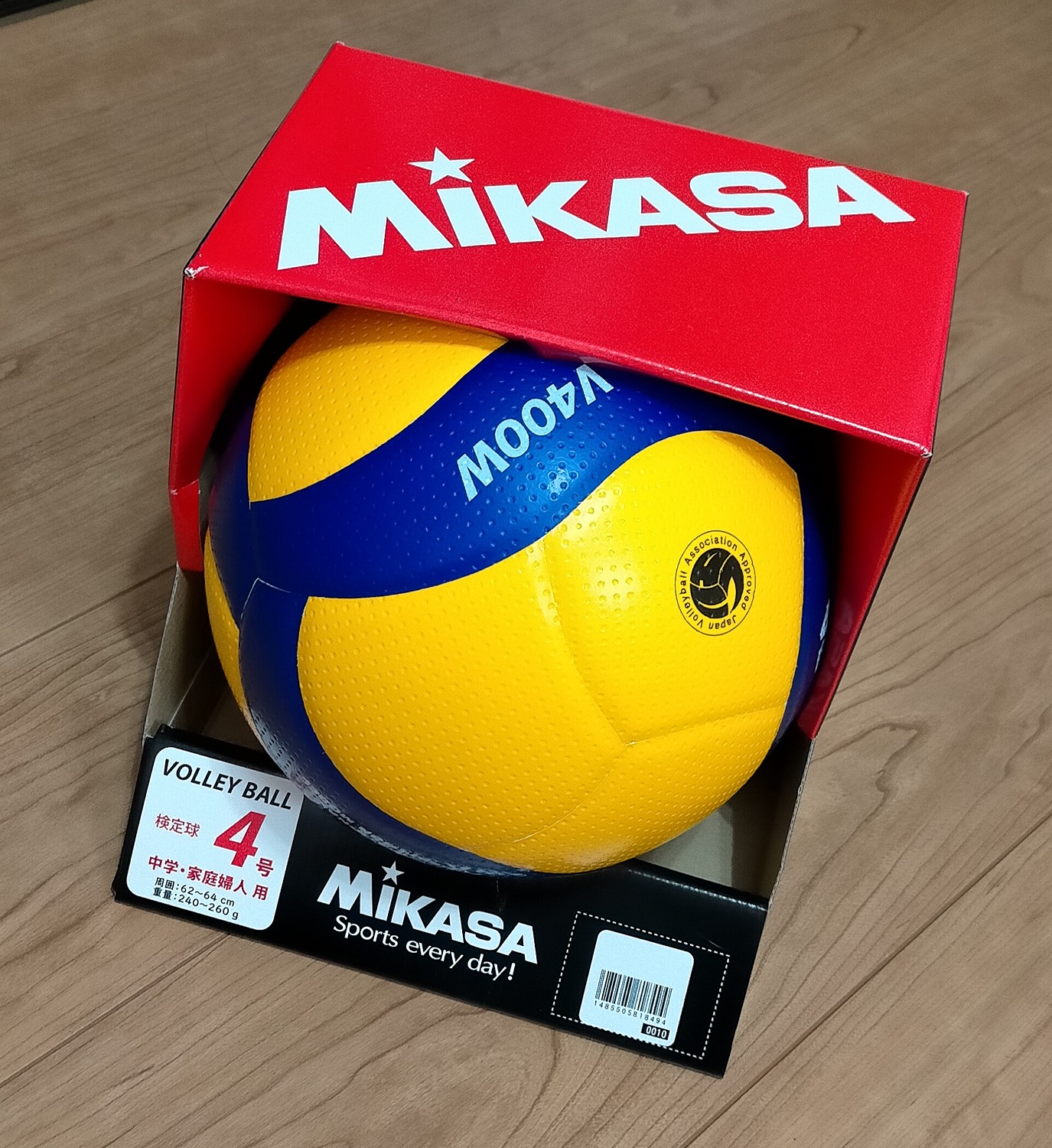 ミカサ(MIKASA) バレーボール 4号 日本バレーボール協会検定球 中学生