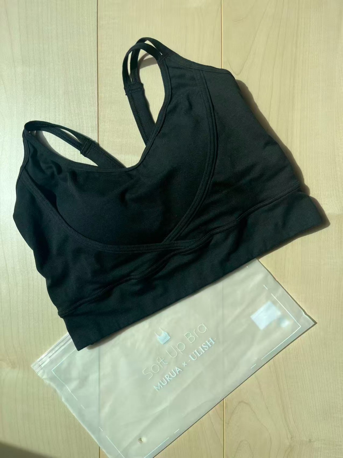 MURUA × ULISH Soft Up Bra LL ブラック 3つセット 【セットでお得