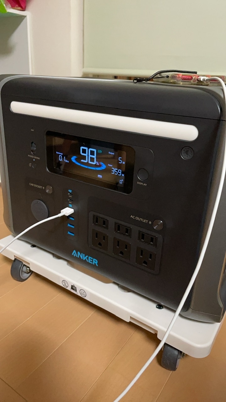 Anker Solix F1200 ポータブル電源1229Wh 蓄電池 ポータブルバッテリー 1.5H満充電 高出力AC AnkerSolixF1200 ポータブル電源 口コミ レビュー画像3