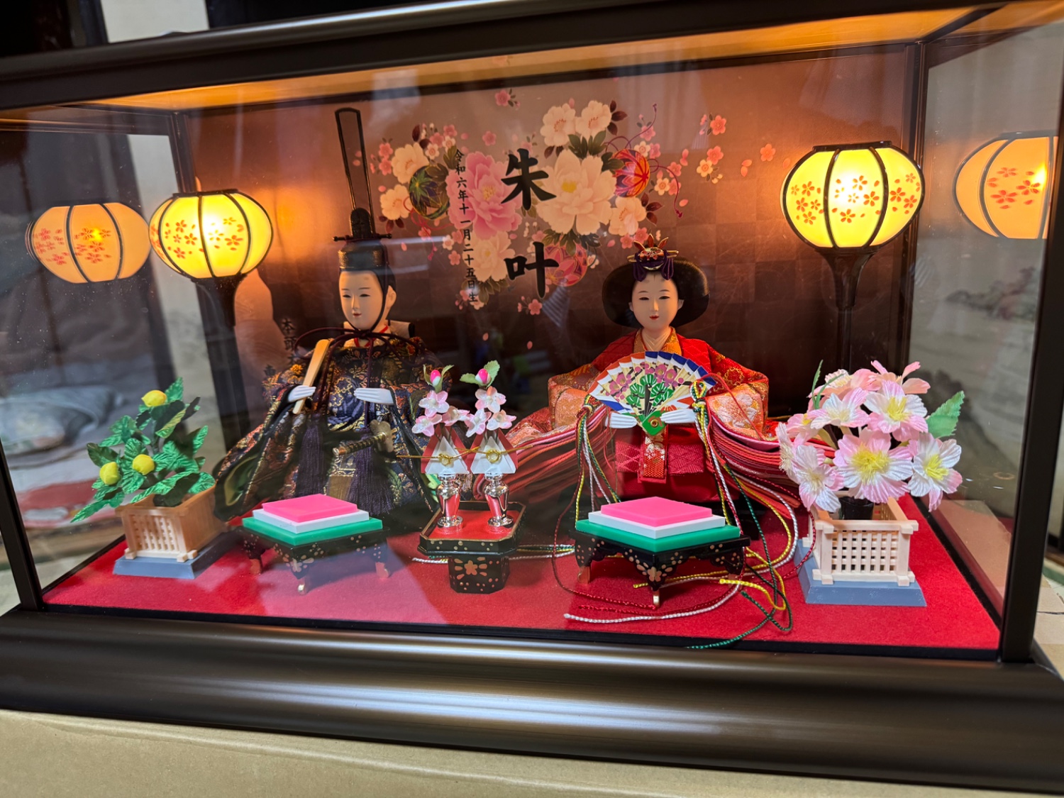 ❤︎かわいい雛人形です！❤︎　⭐雛人形⭐　箱付き 雛人形 ケース飾り ひな人形 コンパクト 可愛い ミニ 美羽小三五