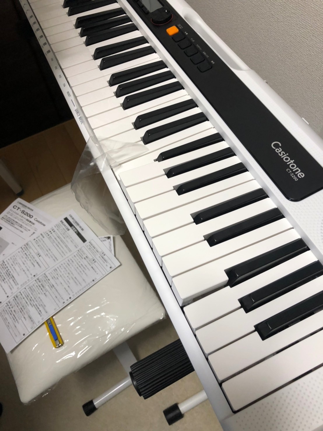 楽天市場】キーボード 電子ピアノ CASIO CT-S200 WE ホワイト スタンド