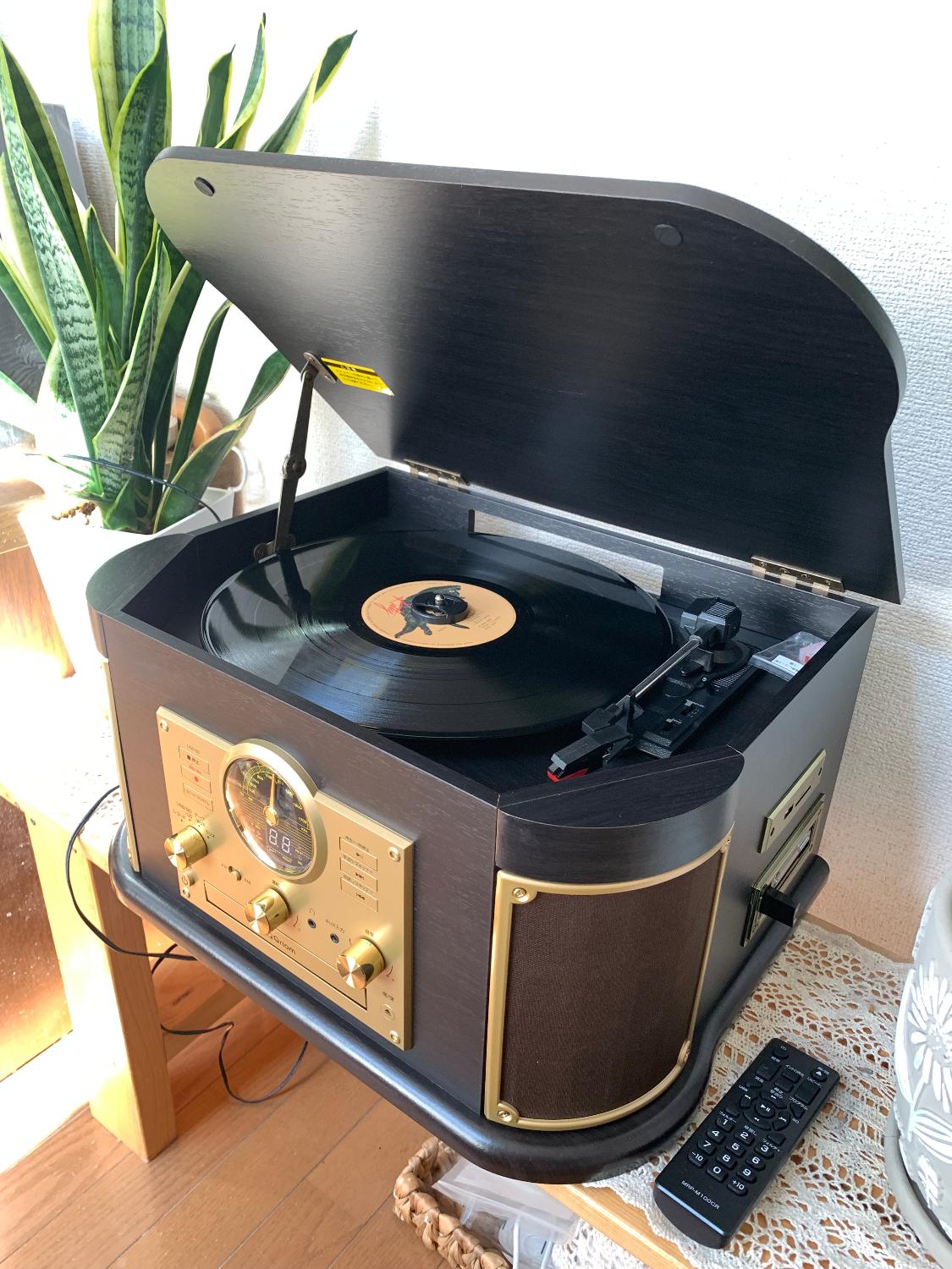 楽天市場】マルチレコードプレーヤー リモコン付き(CD/レコード