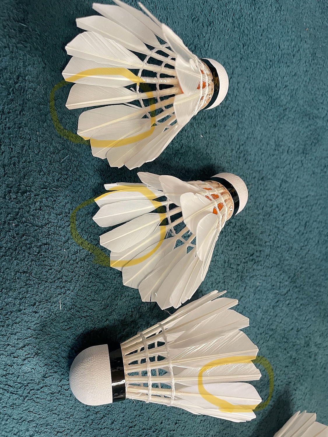 中古】TIGORA高耐久バドミントンシャトル 10本入り シャトル