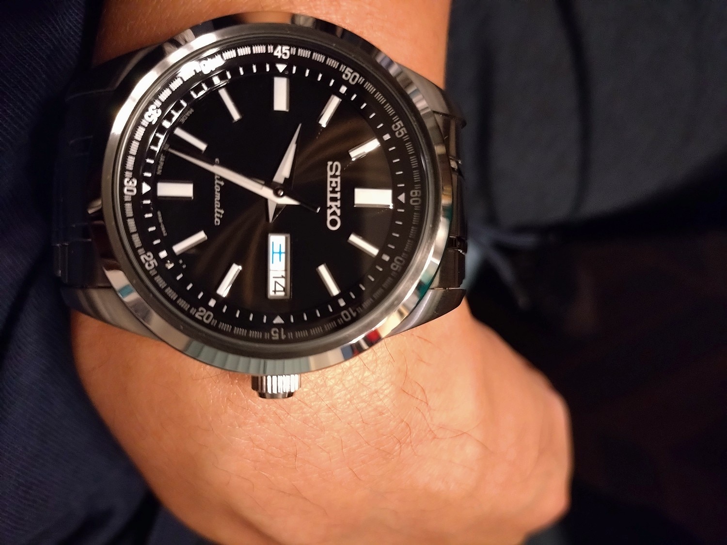 SEIKO 自動巻き 腕時計 ブラック SARV003 SEIKO セイコー メカニカル メンズ 腕時計 Mechanical 自動巻き