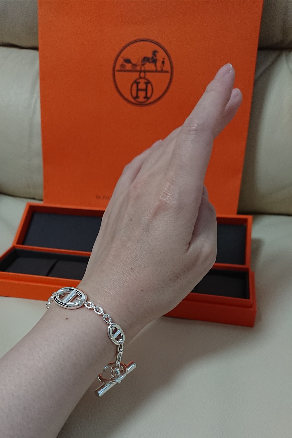 楽天市場】エルメス HERMES ブレスレット ファランドール シルバー