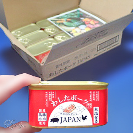 楽天市場】12缶 わしたポーク JAPAN 備蓄 非常食 食料 食料品