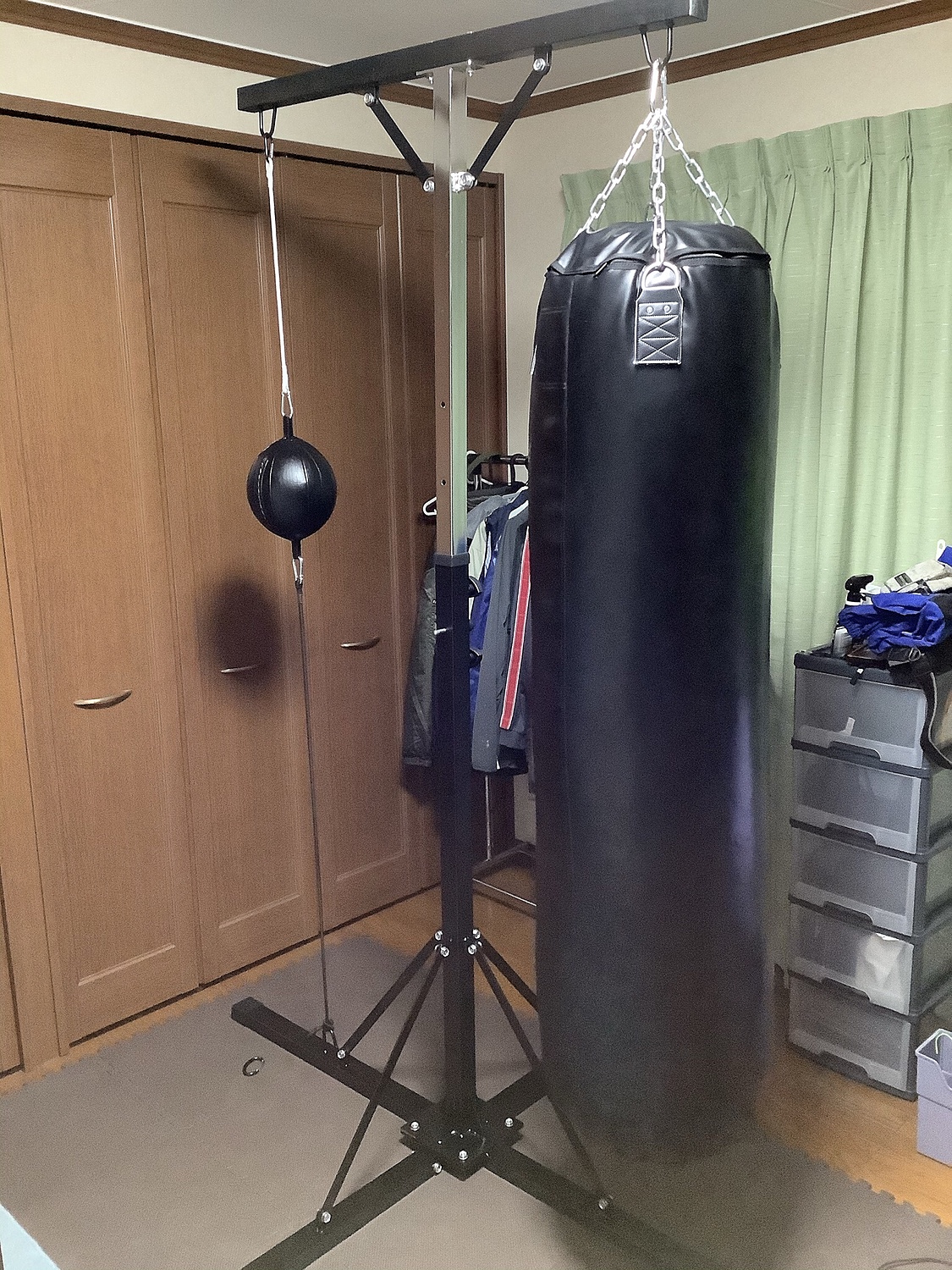 くるぶし　FR.JAPAN サンドバッグ ブラック H150cm 美品 ファイティングロード 日本製 サンドバッグ ハードタイプ サイズ