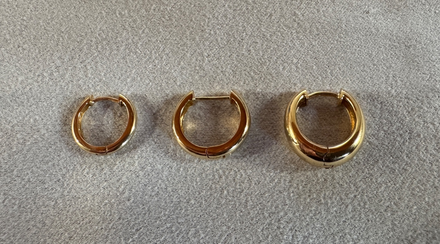 楽天市場】K18中折れ式フープピアス(14mmセミラウンド)(18金 18k
