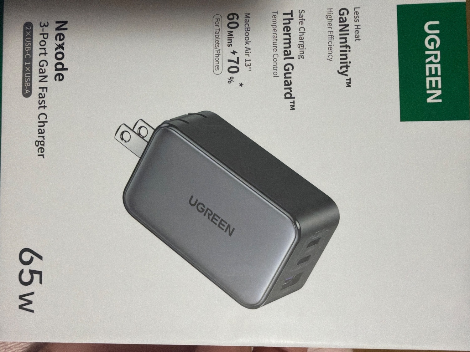 UGREEN充電器 65W充電器 USB-C充電器 レビュー画像13