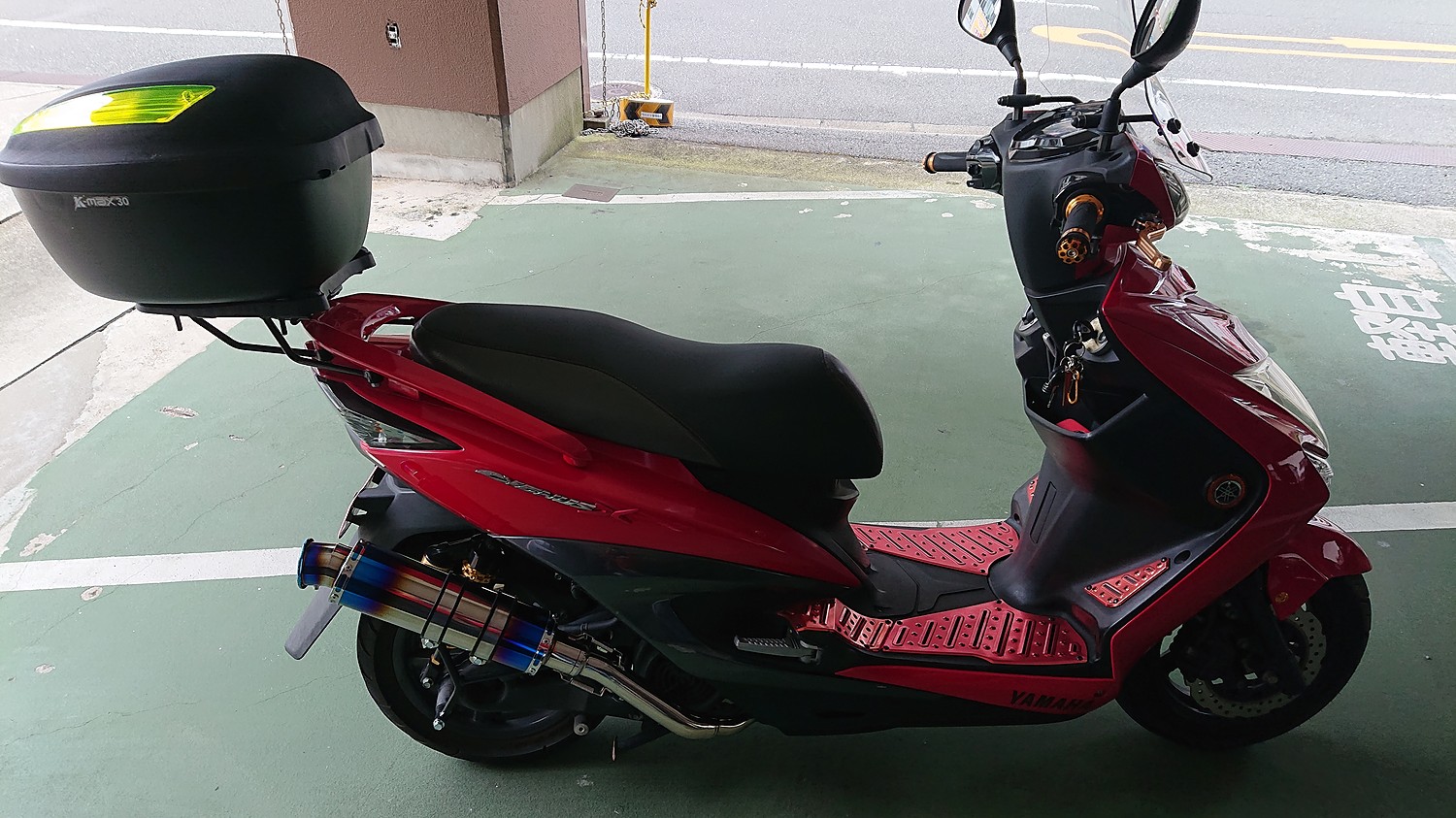 楽天市場】HMS ヤマハ シグナスX125 (SE12/SE44J) 国内モデル バイクマフラー SSB ステンレス ブルーカラー マフラー  CYGNUS-X(バリエンテ 楽天市場店) | みんなのレビュー・口コミ