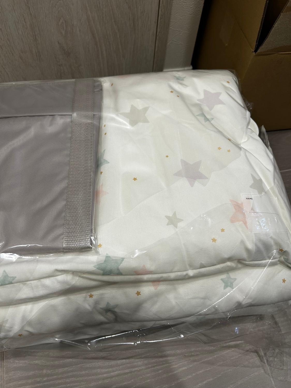 お昼寝布団 お昼寝 布団 セット 楽天1位 サンデシカ 立体メッシュ 綿100％ コットンメッシュ シワになりにくい カ サンデシカ お昼寝布団 お昼寝布団セット レビュー画像4