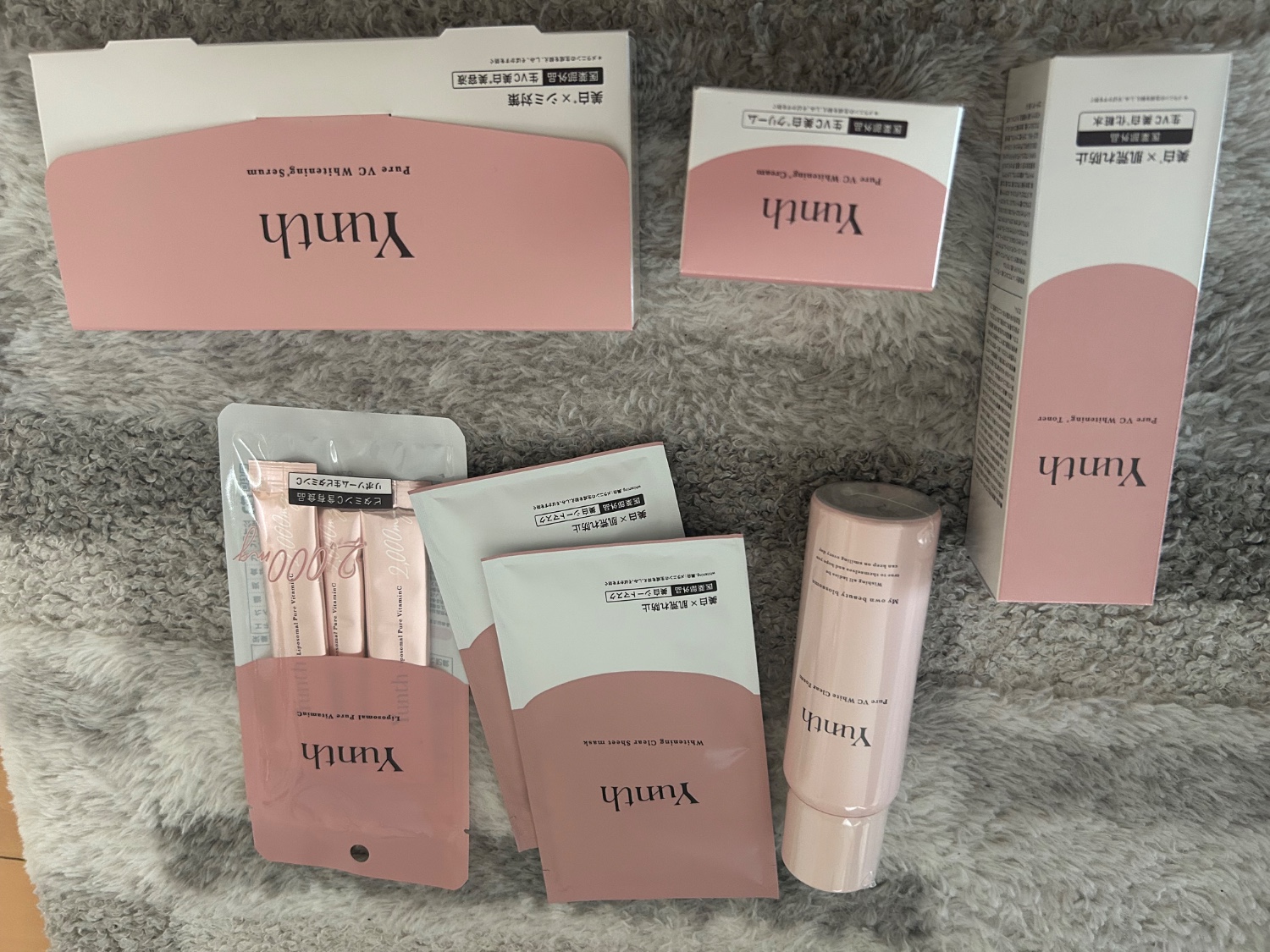 Yunth 洗顔料　化粧水セット 楽天市場】【国内正規品】Yunth ユンス 生VCホワイトクリア