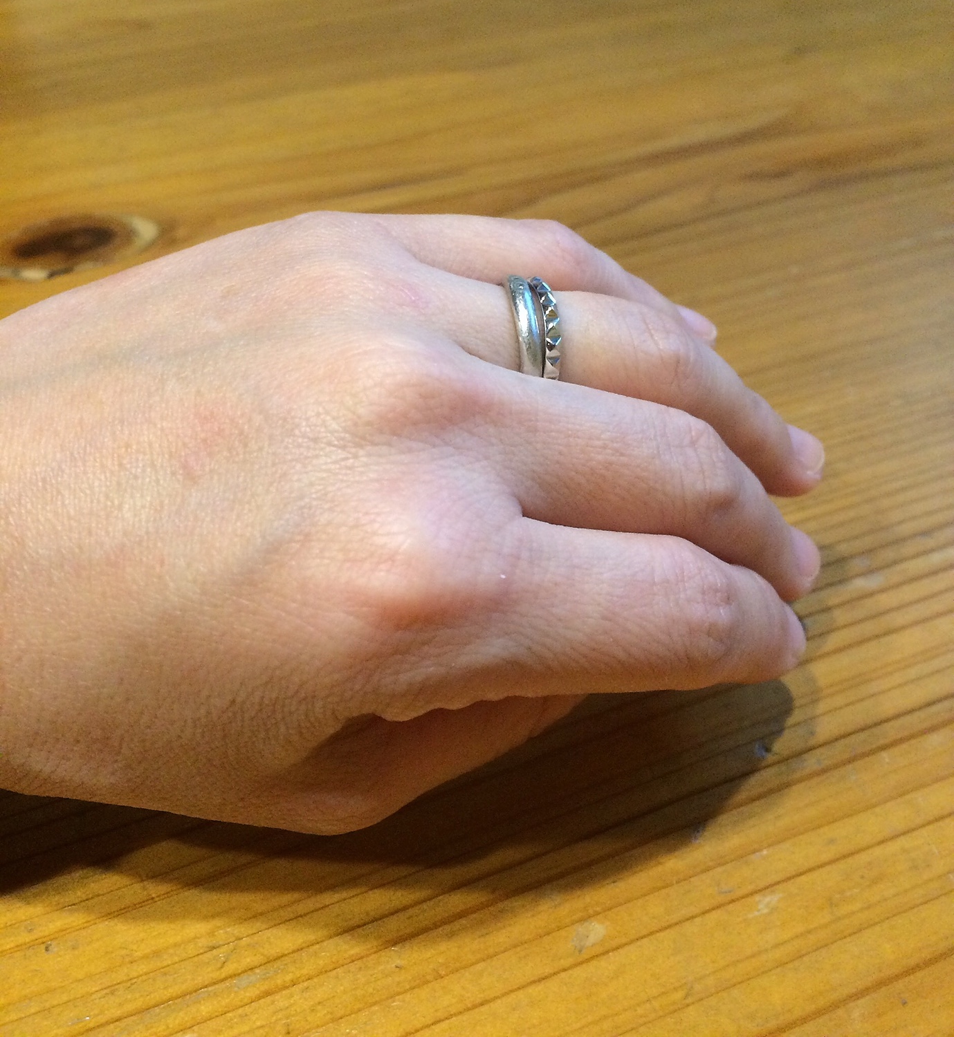 楽天市場】【Stazz Ring type01】 K10/K18/Pt900 スタッズ