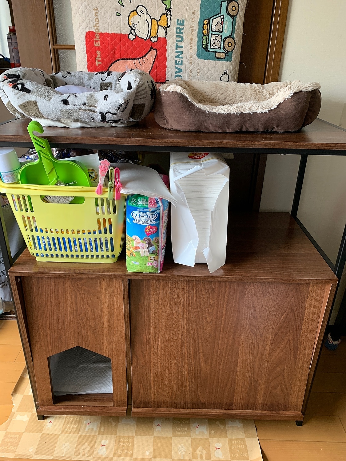猫 トイレ 収納 隠す おしゃれ 家具 目隠し ペット用品 ねこ カバー インテリア ラック リビング 収納 棚 収納棚 猫トイレ収納 Selma セルマ レビュー画像14