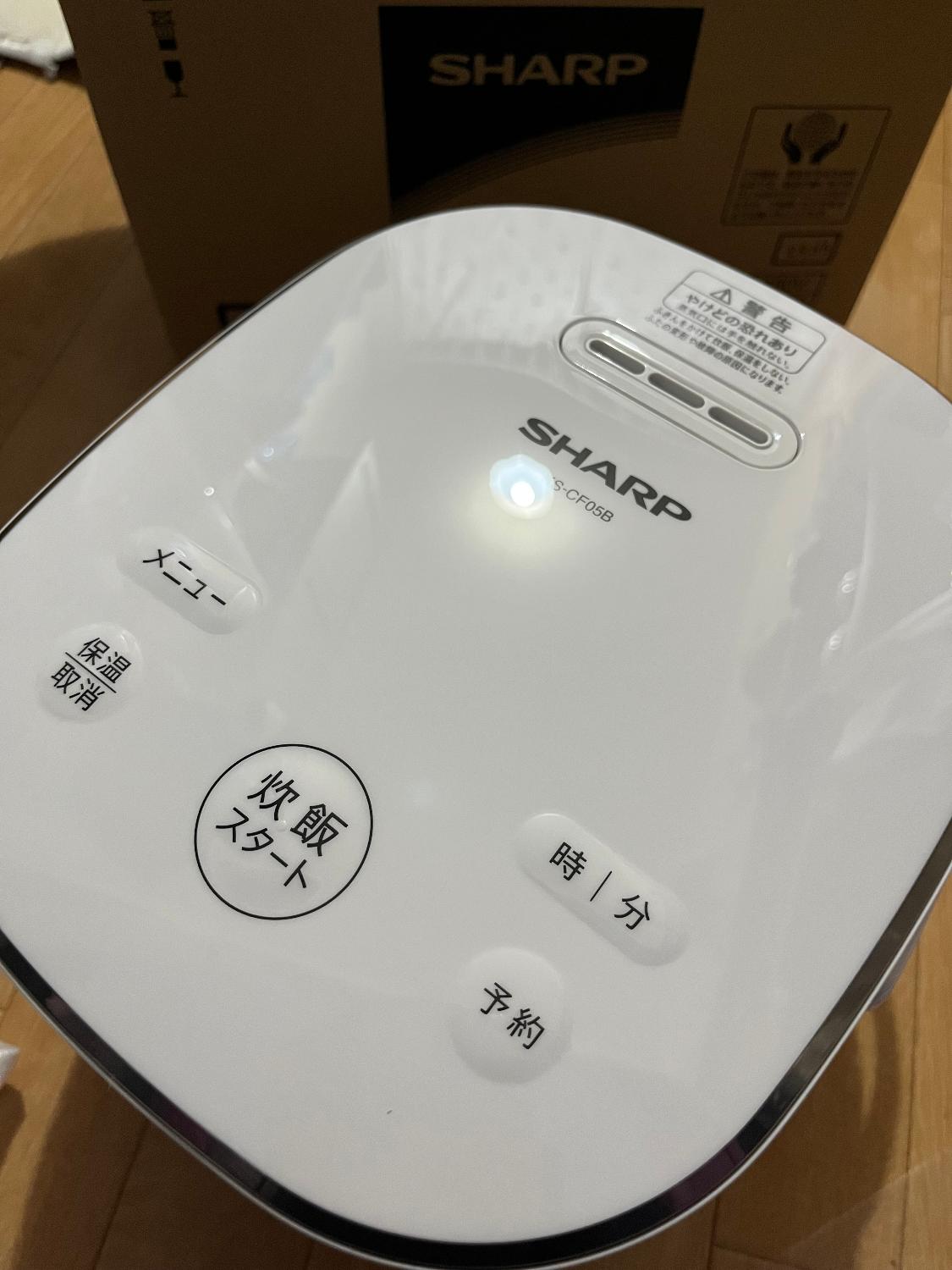 楽天市場】シャープ ジャー炊飯器 3合炊き KS-CF05B ホワイト系