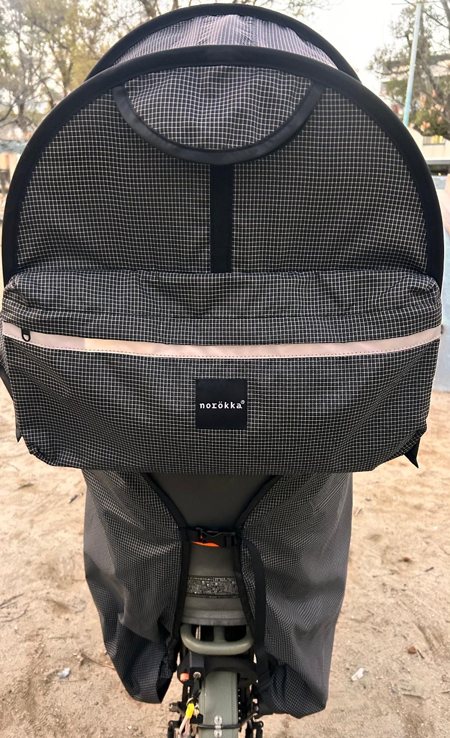 自転車 チャイルドシート 防寒 サンシェード ルーフ レインカバー 日除け 紫外線防止 寒さ対策 子供乗せ 後ろ乗せ後ろ ノロッカ レインカバー 後ろ乗せ レビュー画像13