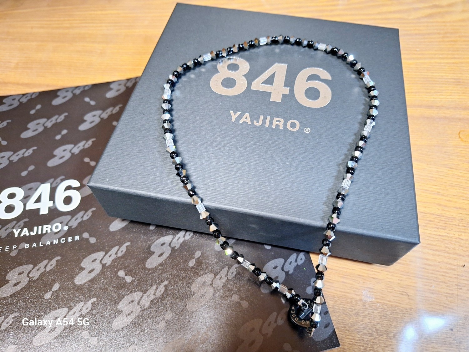 846 4シリーズ BLACK&BLACK Lサイズ 50cm 846YAJIRO】〔スポーツネックレス〕4シリーズ【BLACK×BLACK】L