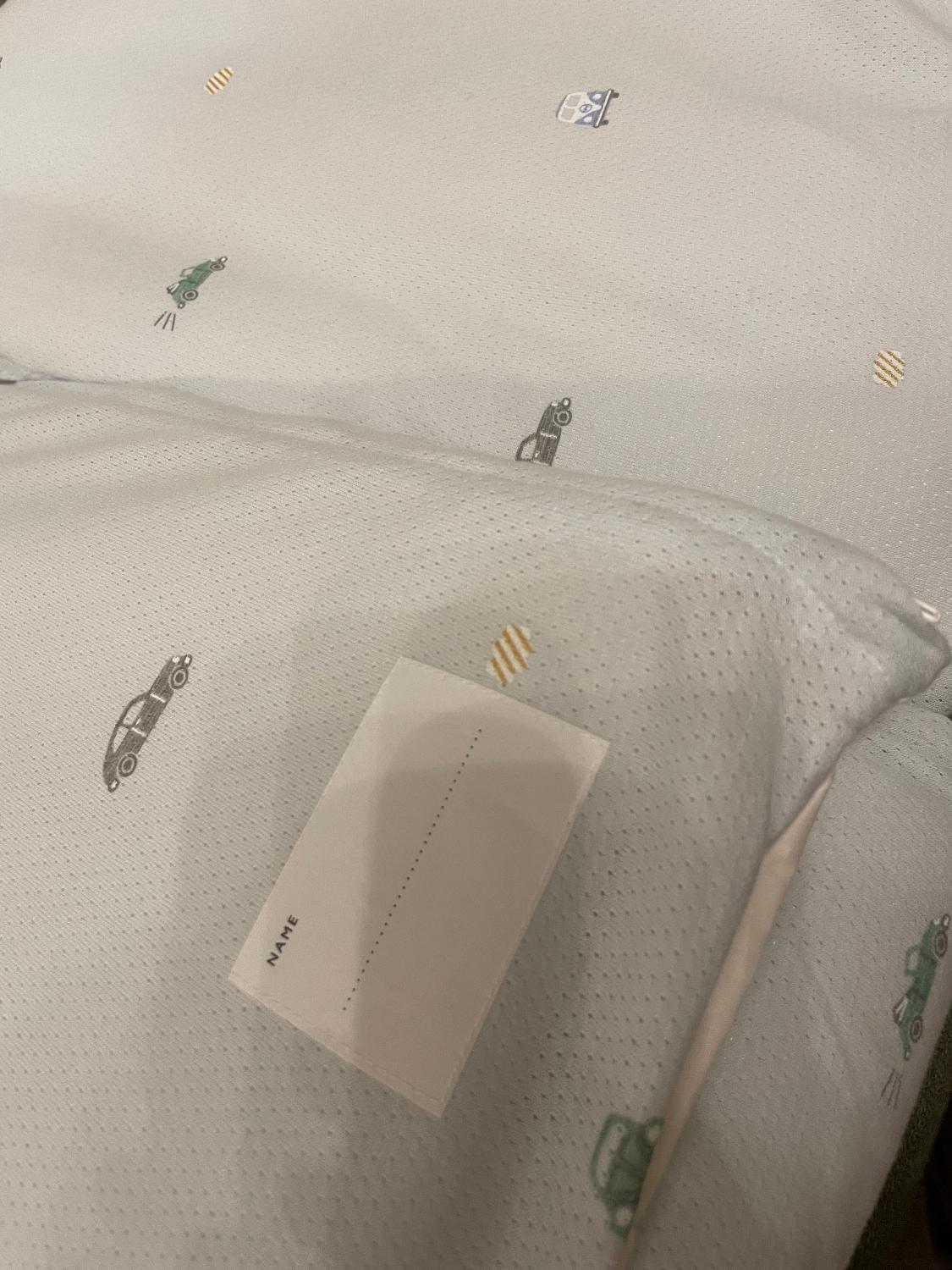 お昼寝布団 お昼寝 布団 セット 楽天1位 サンデシカ 立体メッシュ 綿100％ コットンメッシュ シワになりにくい カ サンデシカ お昼寝布団 お昼寝布団セット レビュー画像7