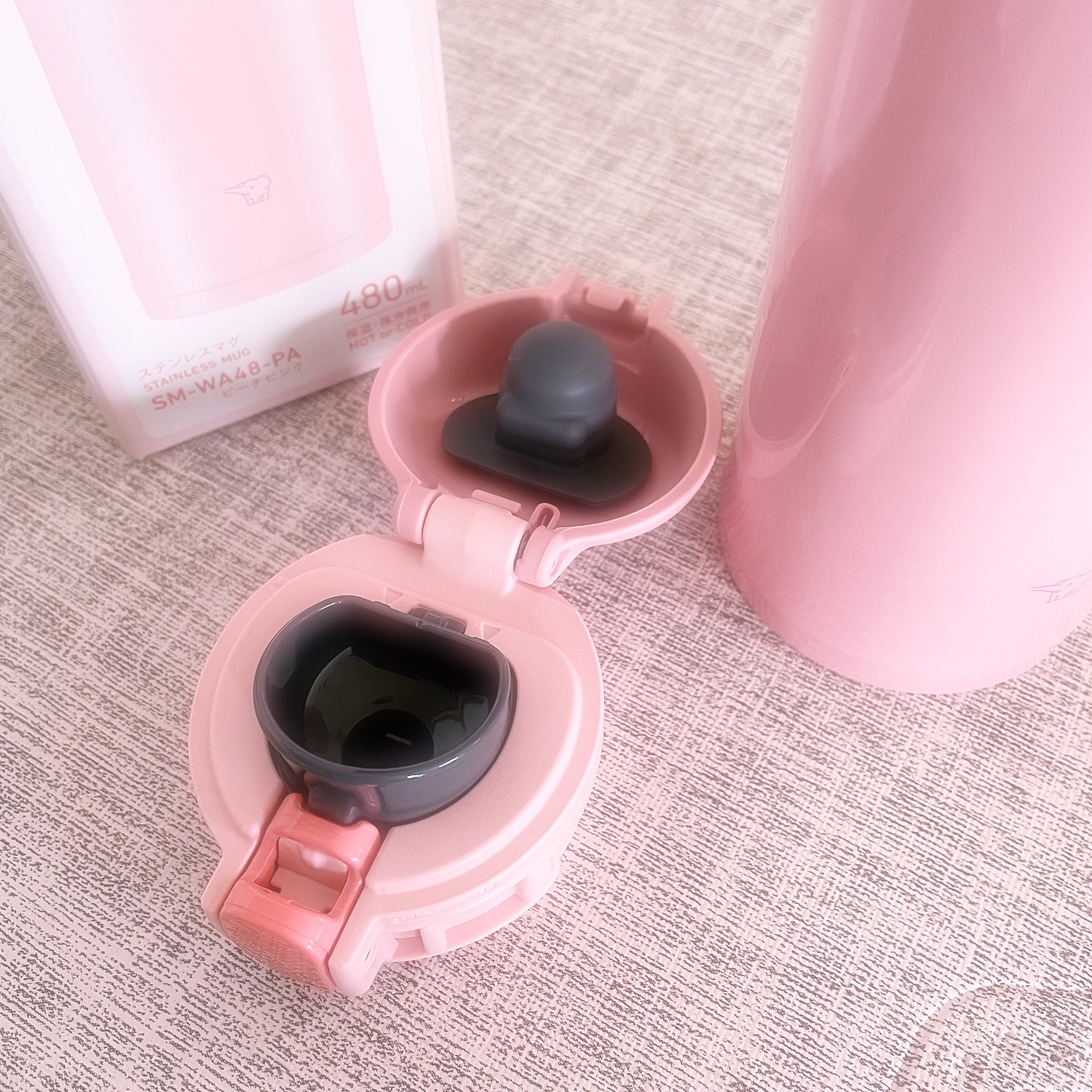 【200円OFFクーポン!〜8/31 9:59※要取得】象印 ステンレスマグ SM-WA48 0.48L 水筒ワンタッチ・マグ・マグボトル・ 480・シームレス・保温 保冷(くらし屋) みんなのレビュー·口コミ 象印 ステンレスマグ SM-WA48 0.48L 水筒ワンタッチ・マグ・マグボトル・480・シームレス・保温 保冷