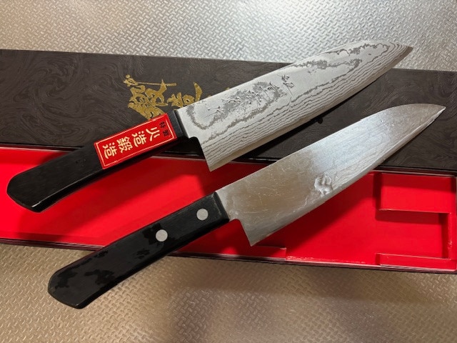 楽天市場】重宏別作 ダマスカス 三徳包丁 家庭用 170mm V金10号