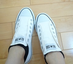 送料無料 コンバース スリッポン スニーカー レディース メンズ CONVERSE ALL STAR オールスター スリ コンバーススリッポン オールスタースリッポン コンバース紐なし レビュー画像9