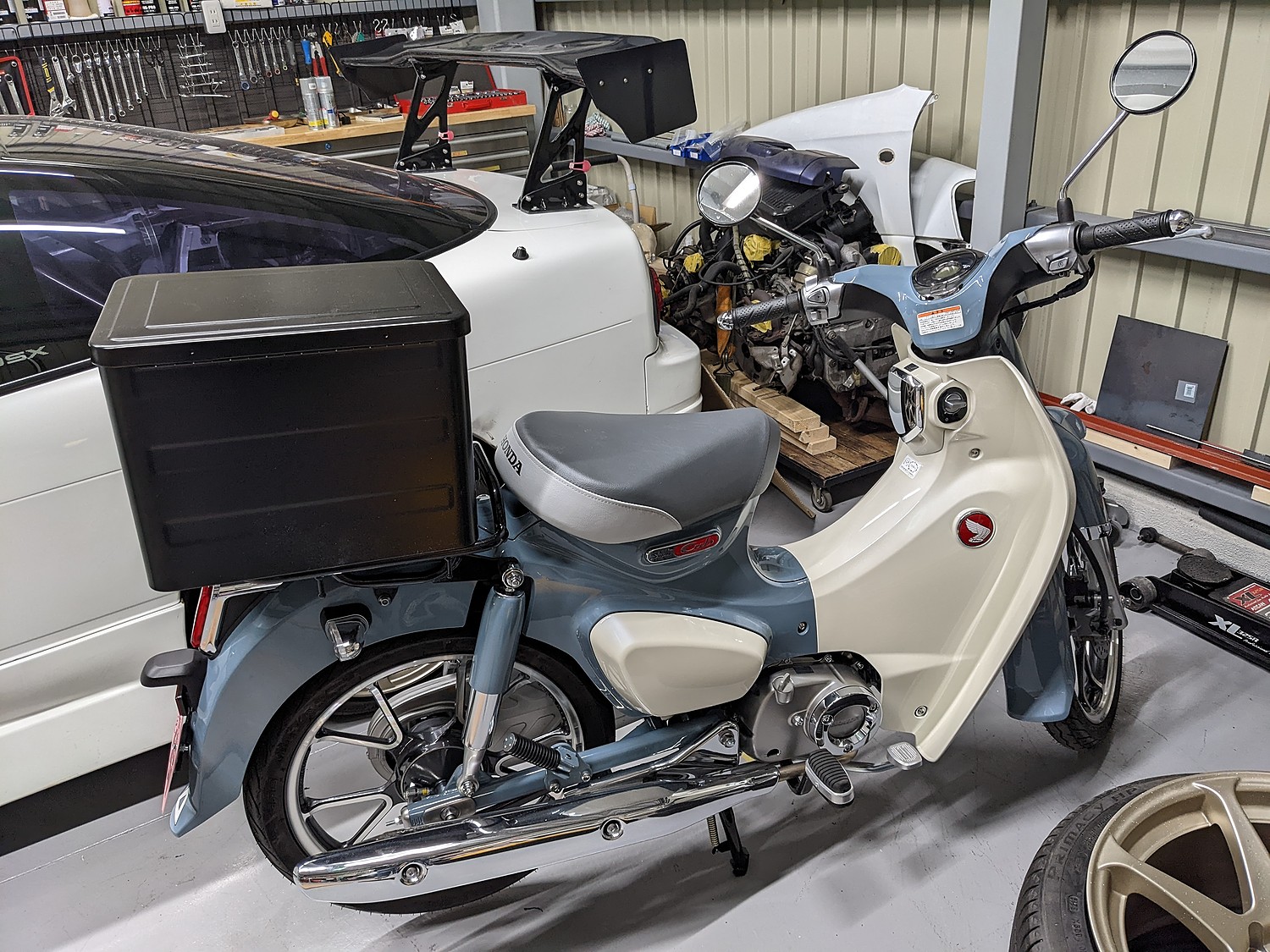 WOOILL製 HONDA スーパーカブC125用 ミドルキャリアJA44用純正ピリオン