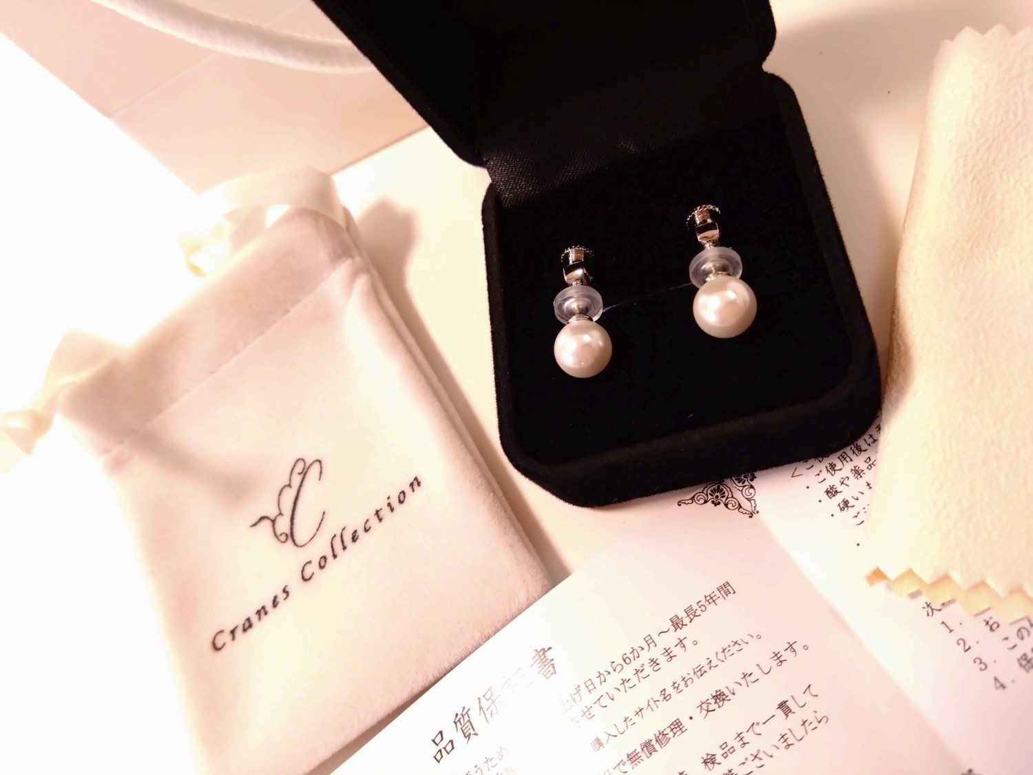 貝パールピアス 貝パールイヤリング クレインズコレクション レビュー画像7