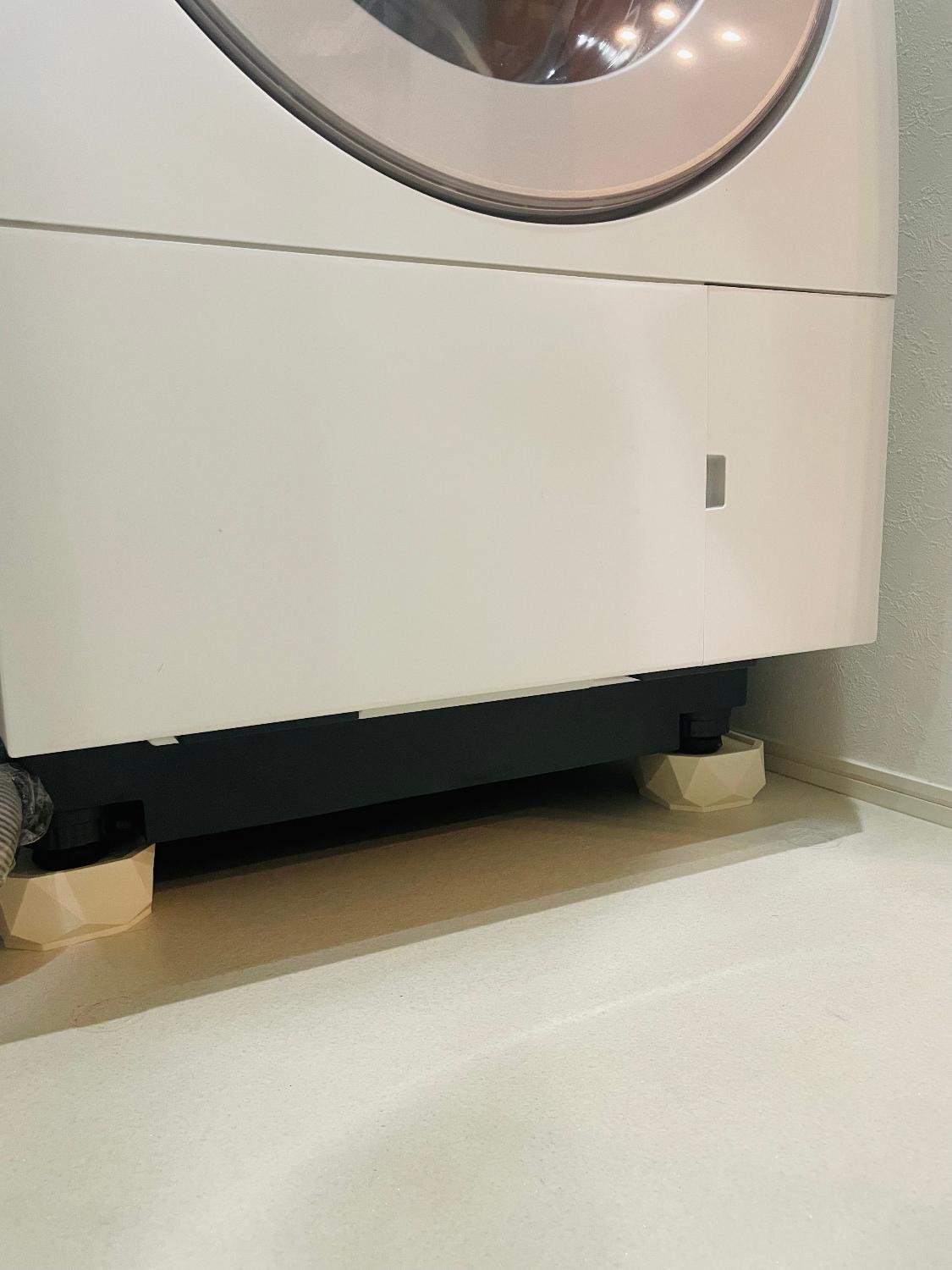 洗濯機かさ上げ台 防振・防音 ゴムマット 洗濯機 かさ上げ かさあげ 台 かさ上げ台 置き台 洗濯機置き台 台座 TFi あしあげ隊 TFi-9045 洗濯機かさ上げ台 レビュー画像8