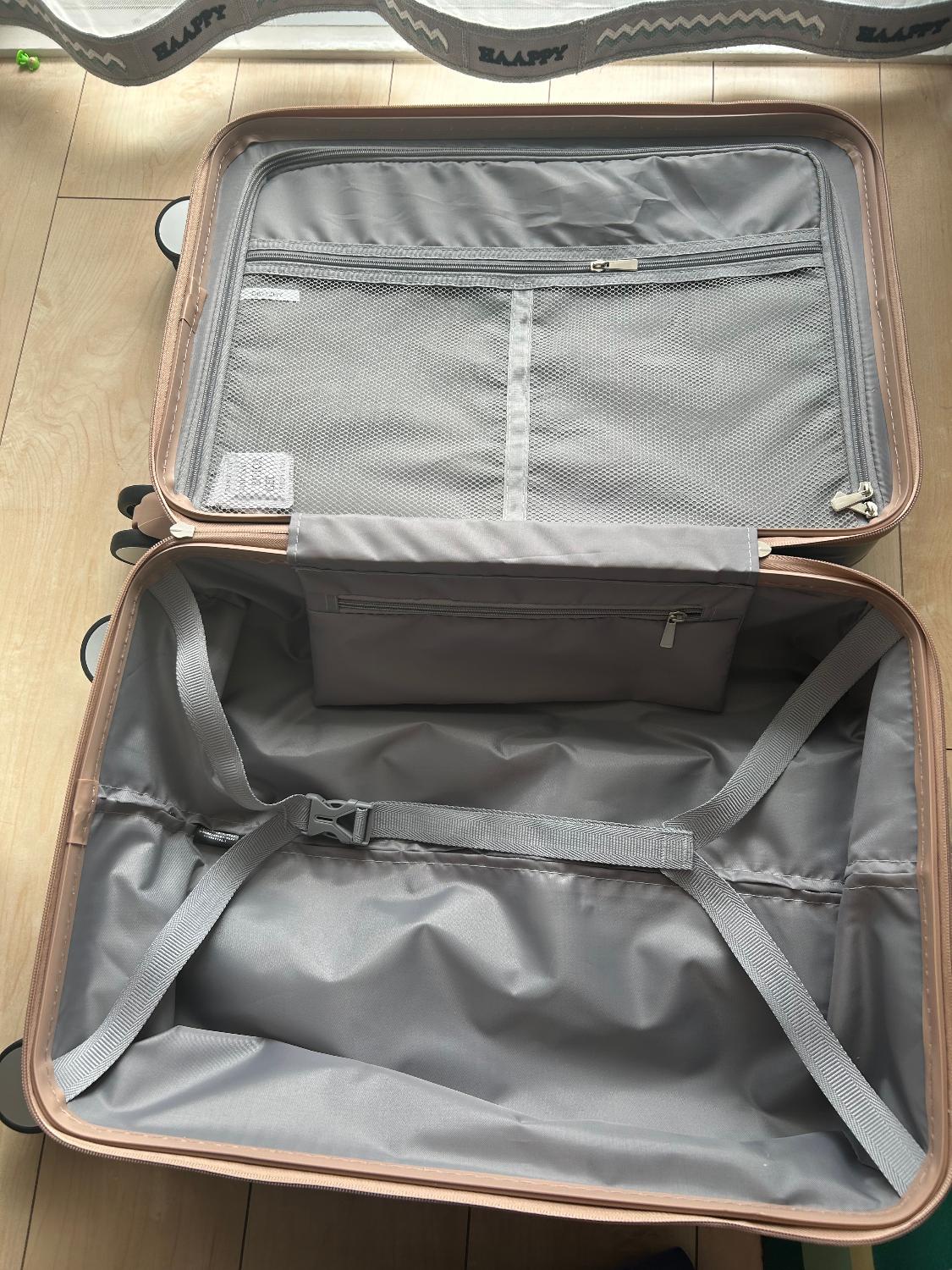 スーツケース Lサイズ 大容量 大型 キャリーケース TSAロック USBポート カップホルダー 容量拡張でき ストッパ TANOBIスーツケース T9088口コミ スーツケースレビュー レビュー画像9