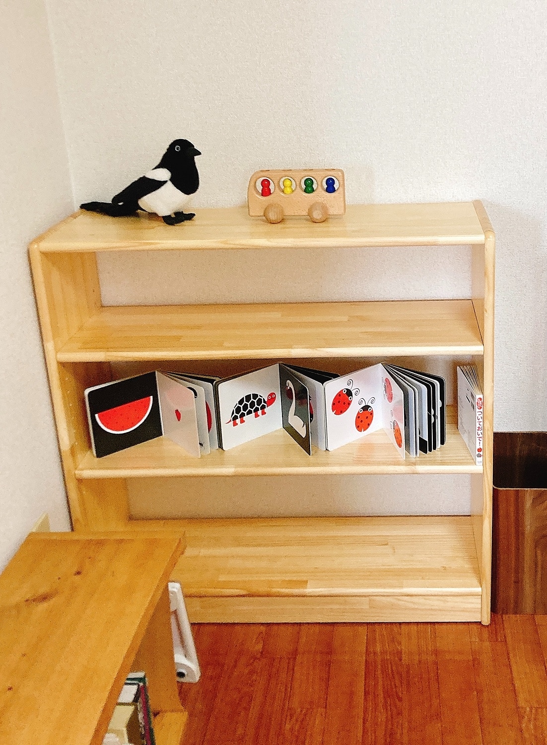 楽天市場】白木棚 （大）可動式 ブロック社 木製ラック おもちゃ片付け