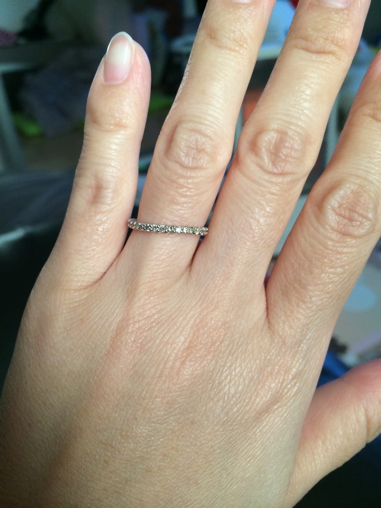 楽天市場】K18 ブラウンダイヤモンド 0.25ct エタニティリング 「fila