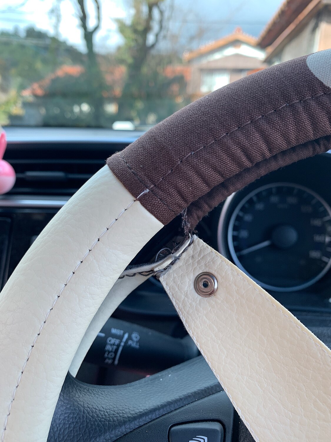 ハンドルカバー＆車検証ケース セット カーキュート ハンドルカバー 車検証ケース レビュー画像7