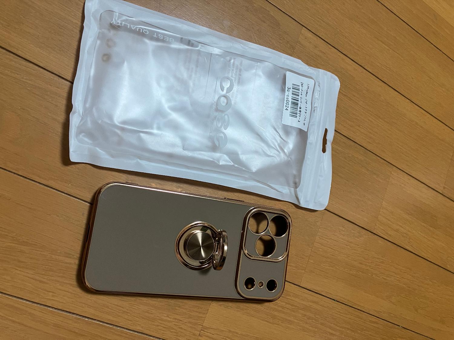 iPhoneケース リング一体型 メッキ加工 レビュー画像11