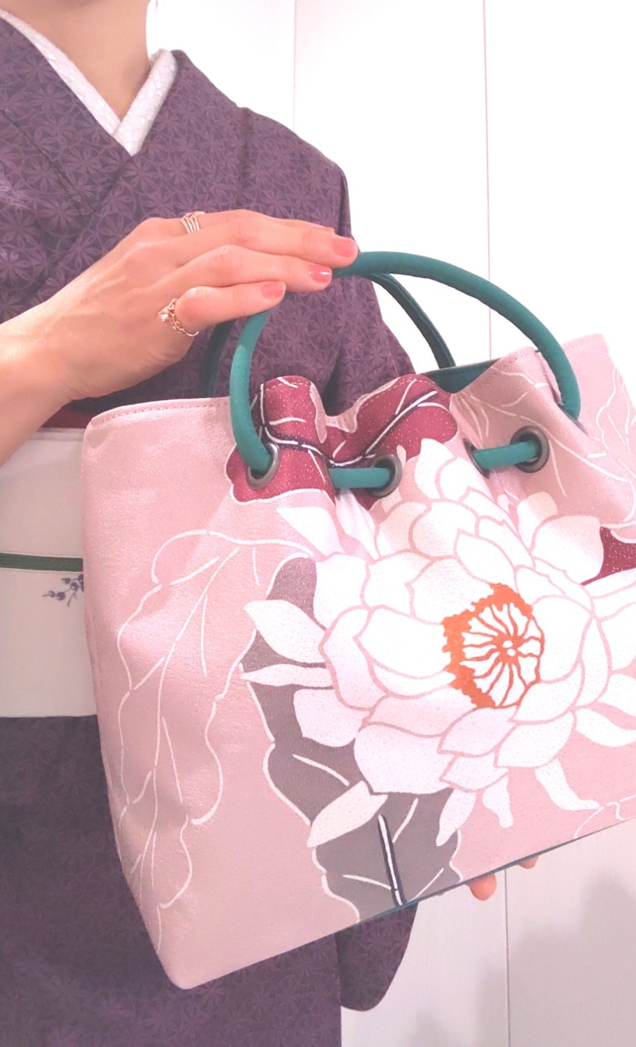 楽天市場】バッグ トートバッグ 栗山工房 和柄花柄 レディース 和装 絹