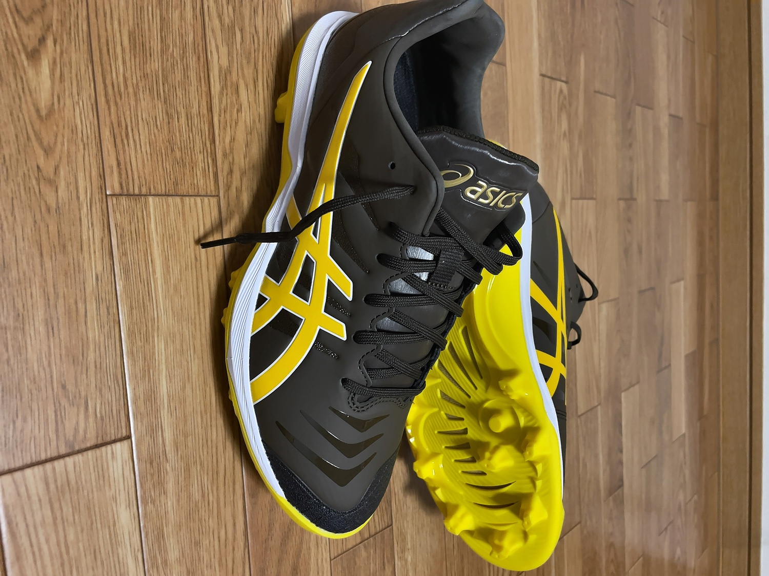 asics GOLDSTAGE FANG スパイク 野球のアシックス asics 野球 ポイントスパイク ゴールド