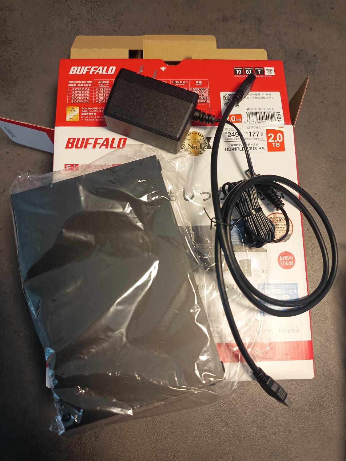 楽天市場】バッファロー BUFFALO HD-NRLDシリーズ 2TB/4TB/6TB/8TB