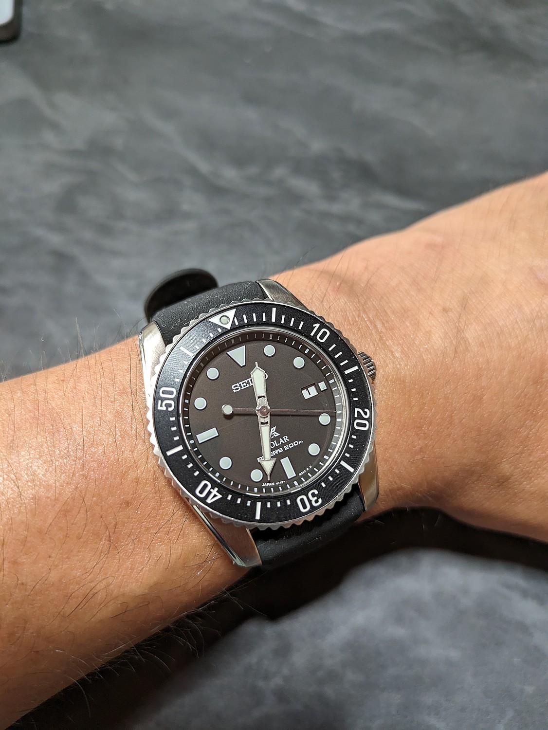 SEIKO PROSPEX SNJ033P1 シルバー ダイバーソーラーウォッチ - 腕時計