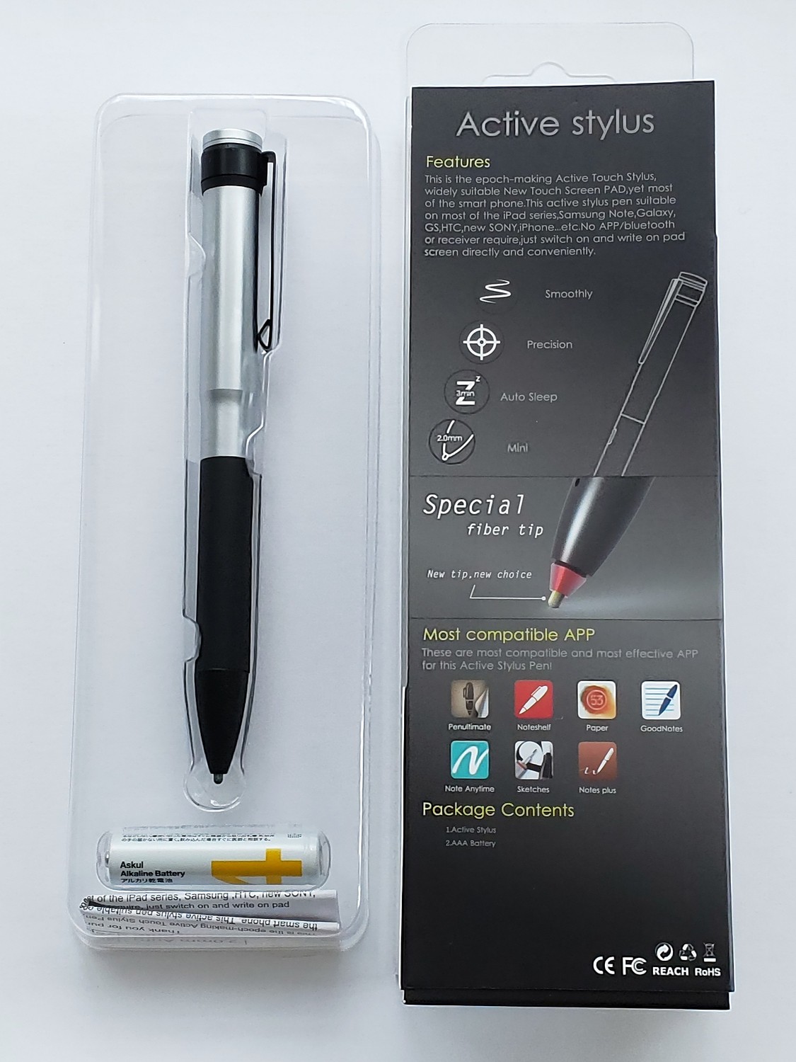 楽天市場】電池式アクティブスタイラス 液晶タッチペン390 iPhone iPad ...