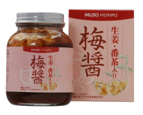 梅醤番茶　徳用　350g　ムソー食品　6瓶 ムソー食品工業 生姜・番茶入り 梅醤 ( 350g )/ 無双本舗 : 爽快