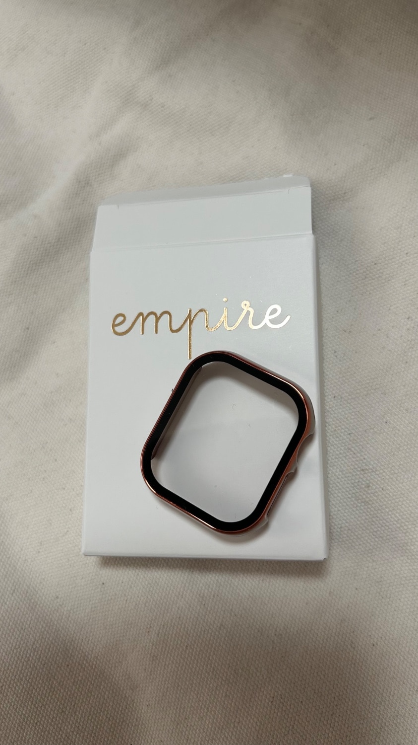 アップルウォッチ カバー 10H 最高硬度 強化ガラス 耐衝撃 empire クリア おしゃれ 38 40 41 42  アップルウォッチカバー empire 強化ガラス レビュー画像14