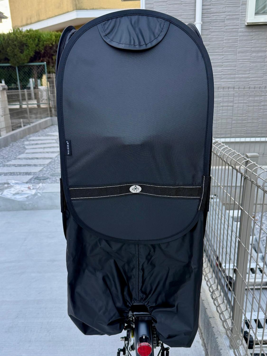 自転車 レインカバー 防寒 チャイルドシート 後ろ 子供乗せ 後乗せ リアシート 雨カバー ＼ ビッケ bikke パナ ノロッカ レインカバー 自転車レインカバー レビュー画像15