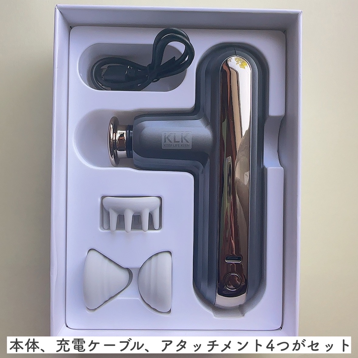 最大60％オフ！ 345g超軽量 KLK マッサージ ガン 筋膜リリース ハンディ マッサージガン ミニ 電動 ボール 背中 顔 肩こり 首こり 首  肩 腰 ふくらはぎ 足 筋肉 プレゼント 疲労回復