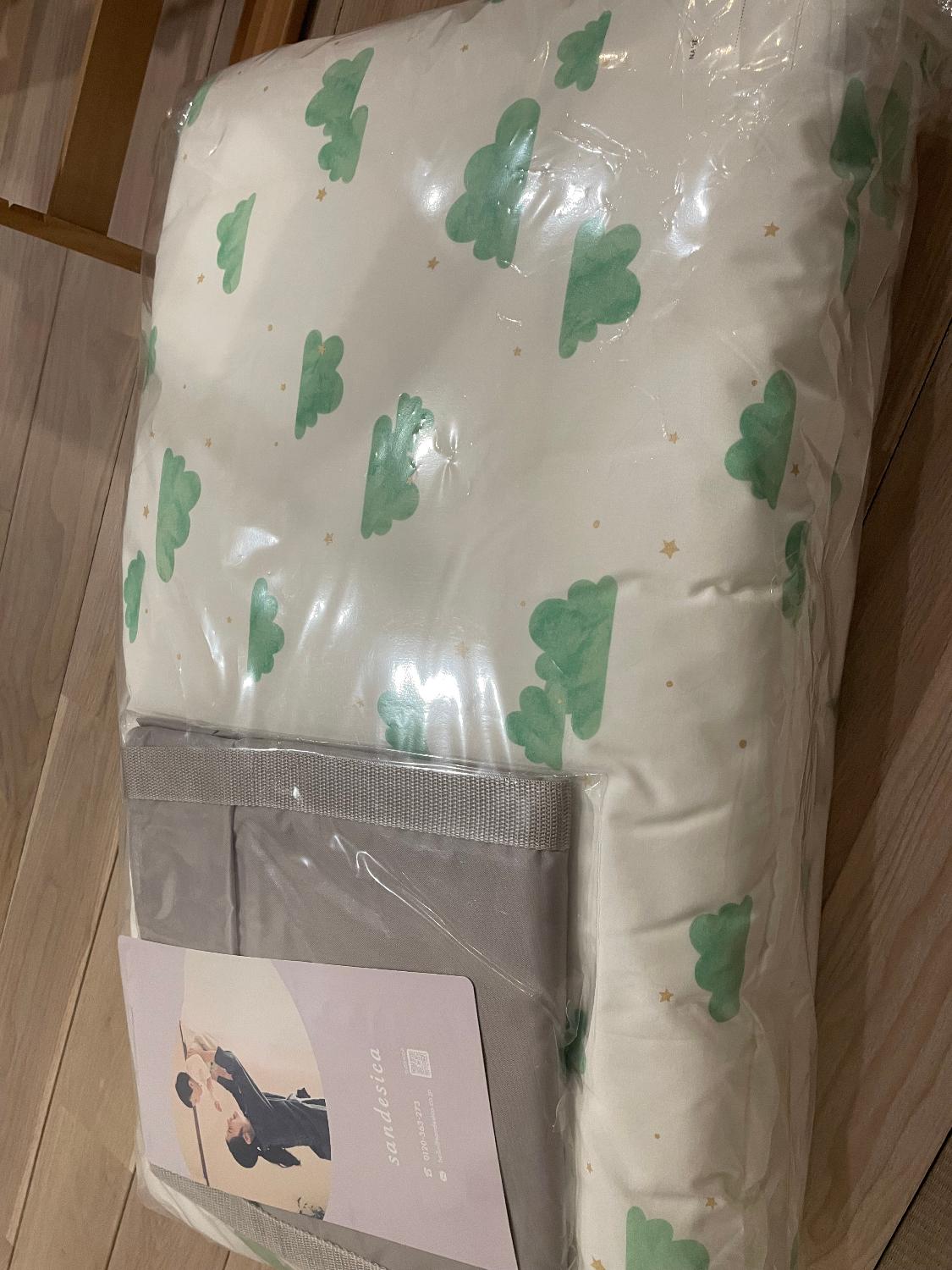 お昼寝布団 お昼寝 布団 セット 楽天1位 サンデシカ 立体メッシュ 綿100％ コットンメッシュ シワになりにくい カ サンデシカ お昼寝布団 お昼寝布団セット レビュー画像8